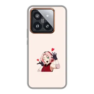 Чохол з принтом «Лайк Сакура» для Xiaomi 14 Pro