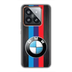 Чохол для Ксяомі 14 Про - з принтом БМВ (AlphaPrint) (Лого BMW)