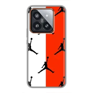 Чехлы для Xiaomi 14 Pro - с картинкой JORDAN (AlphaPrint) (Лого Джордан)