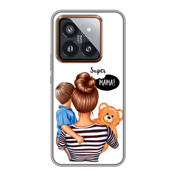 Чохол з принтом «Мама з синочком» для Xiaomi 14 Pro Чохол з принтом «Мама з синочком» для Xiaomi 14 Pro