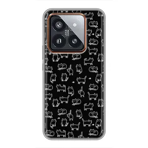 Чохол з принтом «Маленькі котики» для Xiaomi 14 Pro