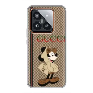 Чехлы ГУЧЧИ для Сяоми 14 Про (AlphaPrint) (Mickey GUCCI)