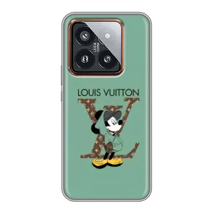 Чохли Луі Вітон для Xiaomi 14 Pro (AlphaPrint - LOUIS VUITTON) (Міккі Маус LV)