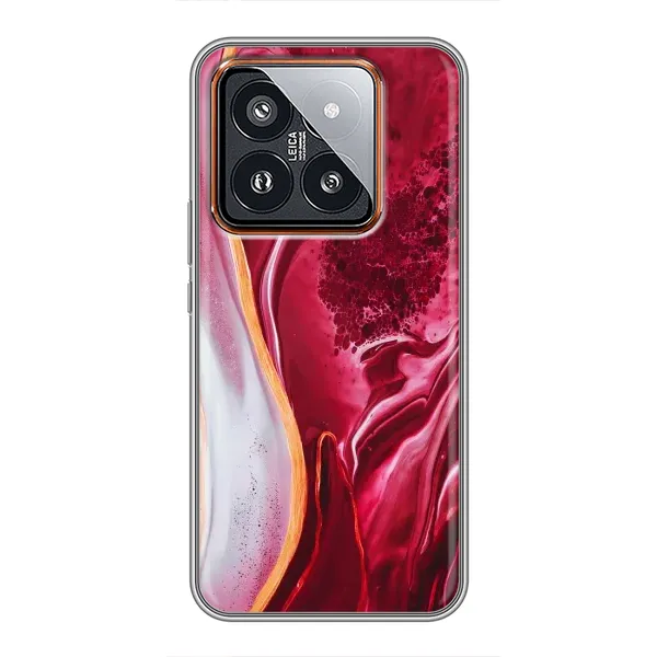 Чехол с принтом «Мрамор красный» для Xiaomi 14 Pro Чехол с принтом «Мрамор красный» для Xiaomi 14 Pro
