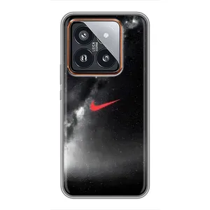 Чехол для Xiaomi 14 Pro - с принтом Найк (AlphaPrint) (Найк красный)