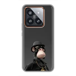 Чехлы с Обезьянами NFT для Xiaomi 14 Pro (AlphaPrint) (Обезьяна NFT)