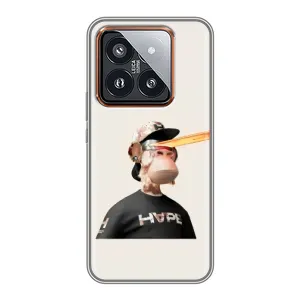 Чехлы с Обезьянами NFT для Xiaomi 14 Pro (AlphaPrint) (обезьяна NFT в очках)