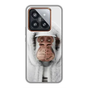 Чехлы с Обезьянами NFT для Xiaomi 14 Pro (AlphaPrint) (обезьяна NFT в тату)