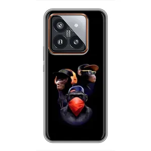Чохол з Мавпами Xiaomi 14 Pro - (AlphaPrint)