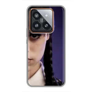 Чехол с дизайном Венздей 2 на Xiaomi 14 Pro (Загадочный взгляд Уэнздей)