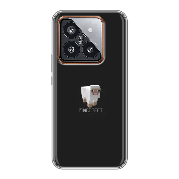 Чохол з принтом «Овечка Майнкрафт» для Xiaomi 14 Pro Чохол з принтом «Овечка Майнкрафт» для Xiaomi 14 Pro