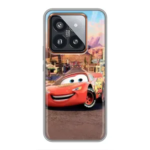 Силиконовый чехол Маквин для Xiaomi 14 Pro (Радиаторный Спрингс Маквин)