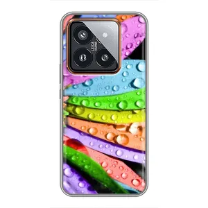 Чехлы (ART) Цветы на Xiaomi 14 Pro (VPrint) (Семицветик)