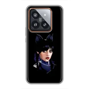 Чехлы Венсдей на Xiaomi 14 Pro Уэнсдей (AlphaPrint)