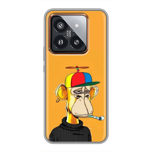 Чохол з принтом «Нудна мавпа NFT» для Xiaomi 14 Pro Чохол з принтом «Нудна мавпа NFT» для Xiaomi 14 Pro