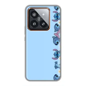 Чохол з принтом Стіч на Xiaomi 14 Pro (Стіч фон)