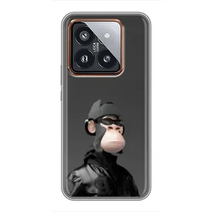 Чехлы с Обезьянами NFT для Xiaomi 14 Pro (AlphaPrint) (стильная обезьяна NFT)