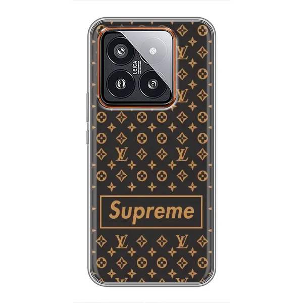 Чохол з принтом «Supreme LV» для Xiaomi 14 Pro Чохол з принтом «Supreme LV» для Xiaomi 14 Pro