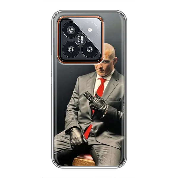 Чехол с принтом «Усик Hitman» для Xiaomi 14 Pro