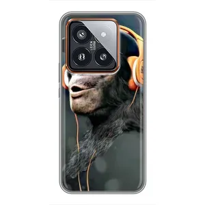 Чохол з принтом «В навушниках» для Xiaomi 14 Pro