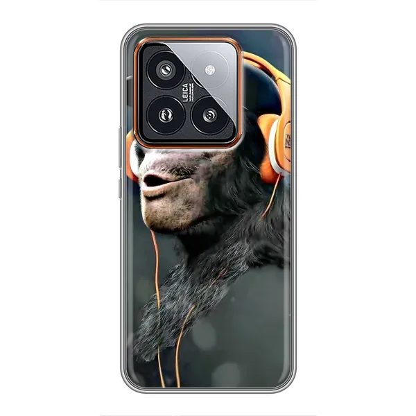 Чохол з принтом «В навушниках» для Xiaomi 14 Pro