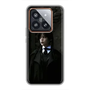Чехол с дизайном Венздей 2 на Xiaomi 14 Pro (Темный стиль Уэнздей)