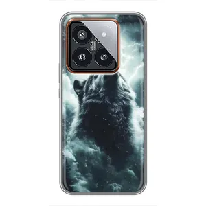 Чохол з картинкою 'Хижаки' для Xiaomi 14 Pro (Вовк у хмарах)
