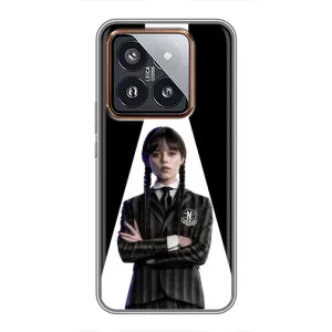 Чехлы Венсдей на Xiaomi 14 Pro Уэнсдей (AlphaPrint) (W-Wednesday)