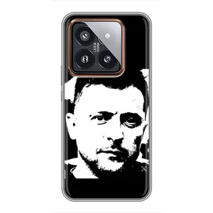 Чохол для Xiaomi 14 Pro (AlphaPrint - с принтом Зеленського)