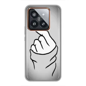 Чехол с принтом «Значок Love» для Xiaomi 14 Pro