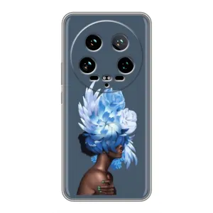 Чехлы (ART) Цветы на Xiaomi 14 Ultra (VPrint) (Цветы на голове)