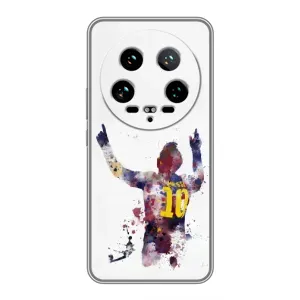 Чехлы Месси для Xiaomi 14 Ultra (AlphaPrint) (Messi Barca)