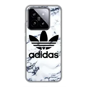 Чехлы Адидас для Xiaomi 14 (AlphaPrint) (Адидас на мраморе)