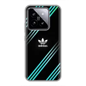 Чехлы Адидас для Xiaomi 14 (AlphaPrint) (Адидас с полосами)