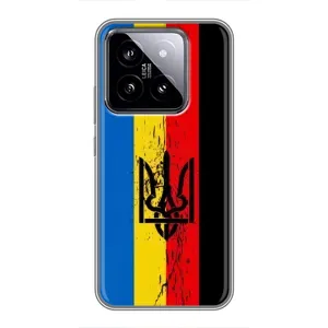 Украинские Чехлы для Xiaomi 14 с картинкой УПА (AlphaPrint) (Прапор УПА)