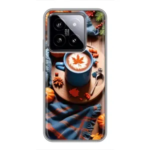 Чехол с принтом «Кофе и тыковки» для Xiaomi 14