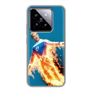 Чохол з принтом Фантастична четвірка для Xiaomi 14 (Людина-факел у вогні)