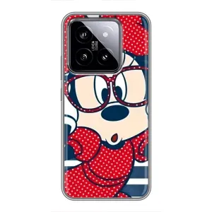 Міккі Маус чохол для Xiaomi 14 (AlphaPrint - Мультяшні) (Маус в окулярах)