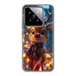 Чохол з принтом «Олень з шарфом» для Xiaomi 14
