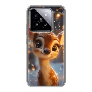 Чохол з принтом «Оленятко серед гірлянд» для Xiaomi 14