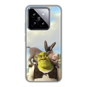 Чохол з мультфільмом Шрек на Xiaomi 14 (Шрек та Осел)