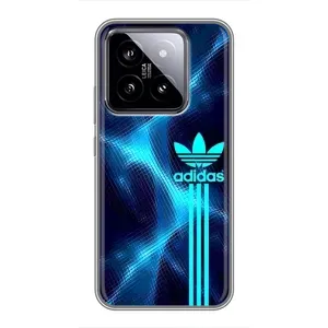 Чехлы Адидас для Xiaomi 14 (AlphaPrint) (Синий Адидас)