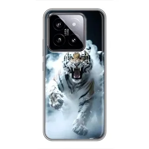 Чехол с принтом «Белый тигр в дыму» для Xiaomi 14
