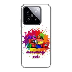 Чехол Амонг Ас для Xiaomi 14 (AlphaPrint) (Яркий АмонгАс)