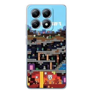 Чохол Майнкрафт на Xiaomi 14T Pro (AlphaPrint) Minecraft (фон Minecraft)