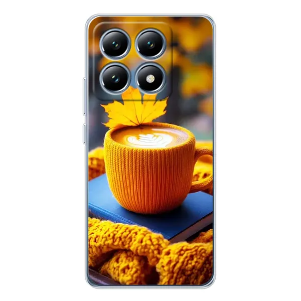 Чехол с принтом «Кофе на желтом пледе» для Xiaomi 14T Pro