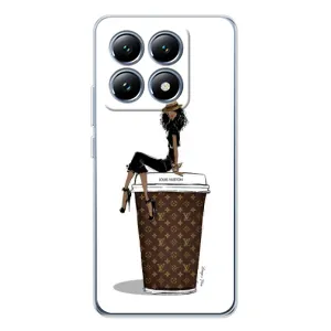 Чехлы Луи Витон для Xiaomi 14T Pro (AlphaPrint - LOUIS VUITTON) (кофе LOUIS VUITTON)