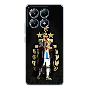 Чехлы для Xiaomi 14T Pro (Leo чемпион) (AlphaPrint) (Месси Король)