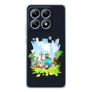 Чохол Майнкрафт на Xiaomi 14T Pro (AlphaPrint) Minecraft (персонажі Minecraft)