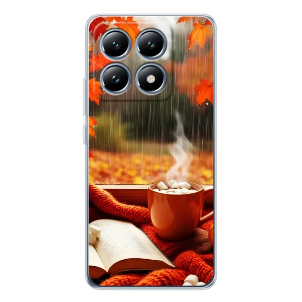 Чехол с принтом «Кофе и дождь» для Xiaomi 14T